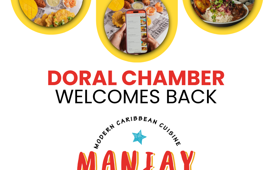 Doral Chamber of Commerce Proudly Welcomes Back Manjay Restaurant as a Trustee Member.