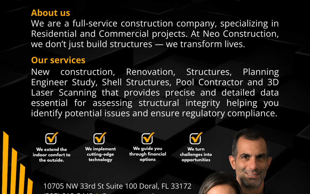 Neo Construction Corp.  Defining Excellence, Project by Project!