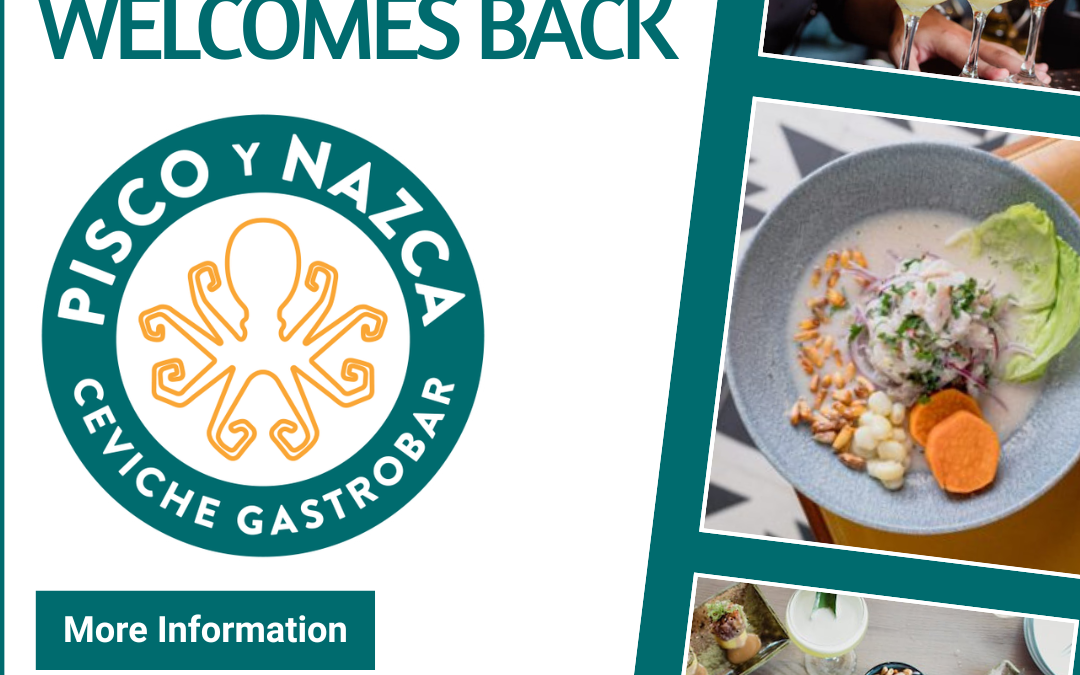 Doral Chamber of Commerce Proudly Welcomes Back Pisco y Nazca Ceviche Gastrobar as a Platinum Member.