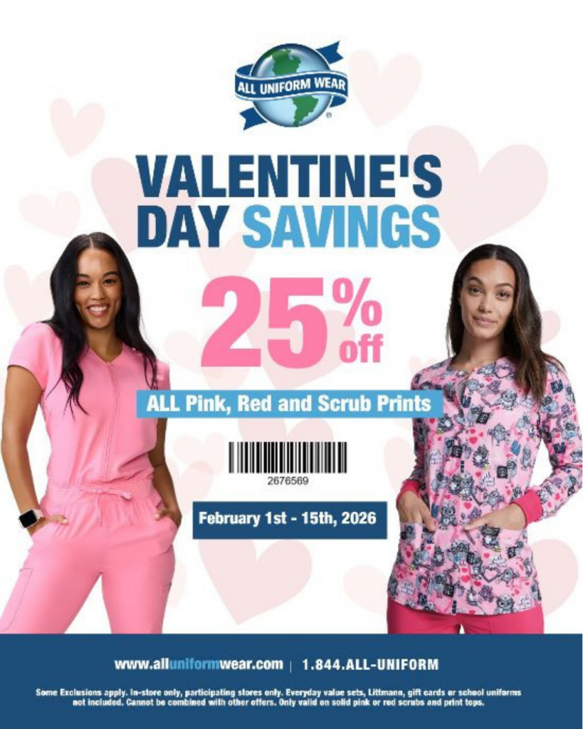 All Uniform Wear Valentines Day Savings