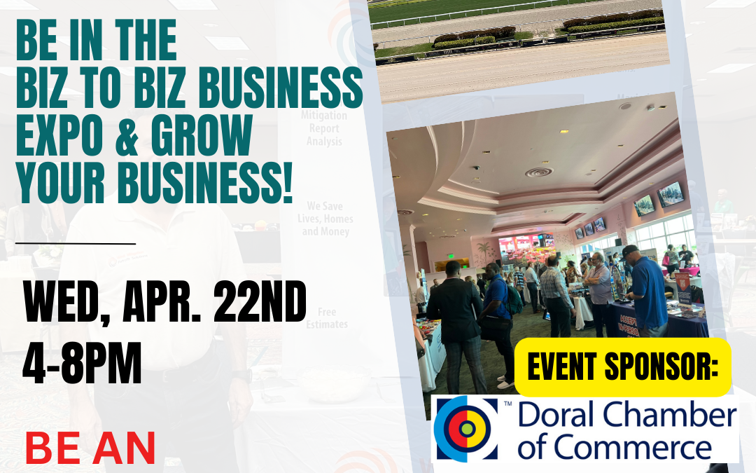 Biz To Biz Networking and Expo’s  Biz To Biz Business Expo at the Gulfstream Park April 22nd