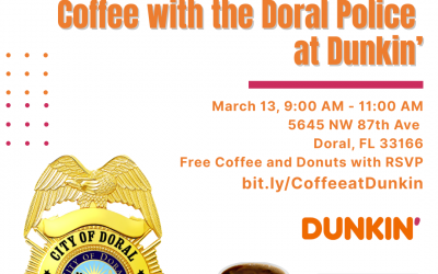Coffee with the Doral Police at Dunkin’