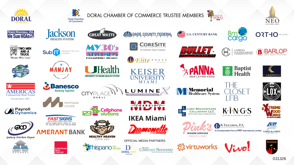 Doral Chamber Trustee Banner 031326