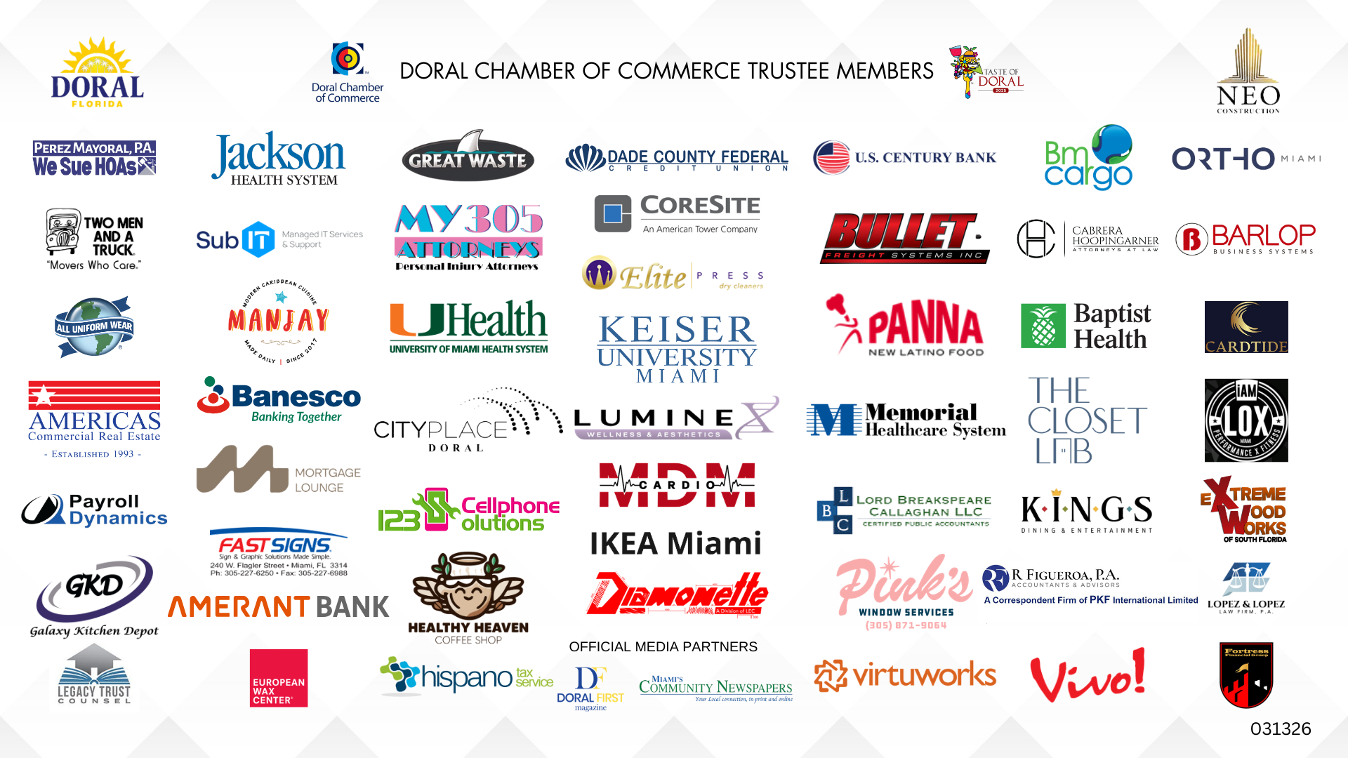 Doral Chamber Trustee Banner 031326