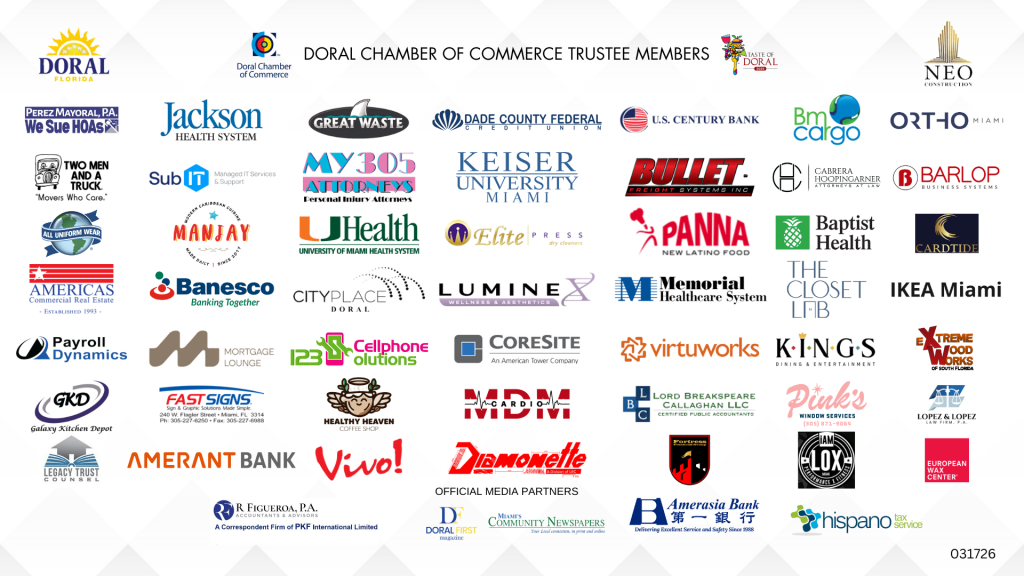 Doral Chamber Trustee Banner 031726