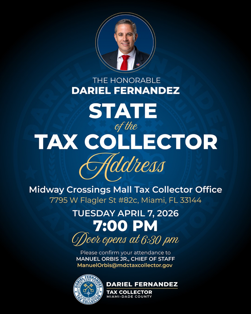 Miami-Dade Tax Collector You're Invited! - State of the Tax Collector Address