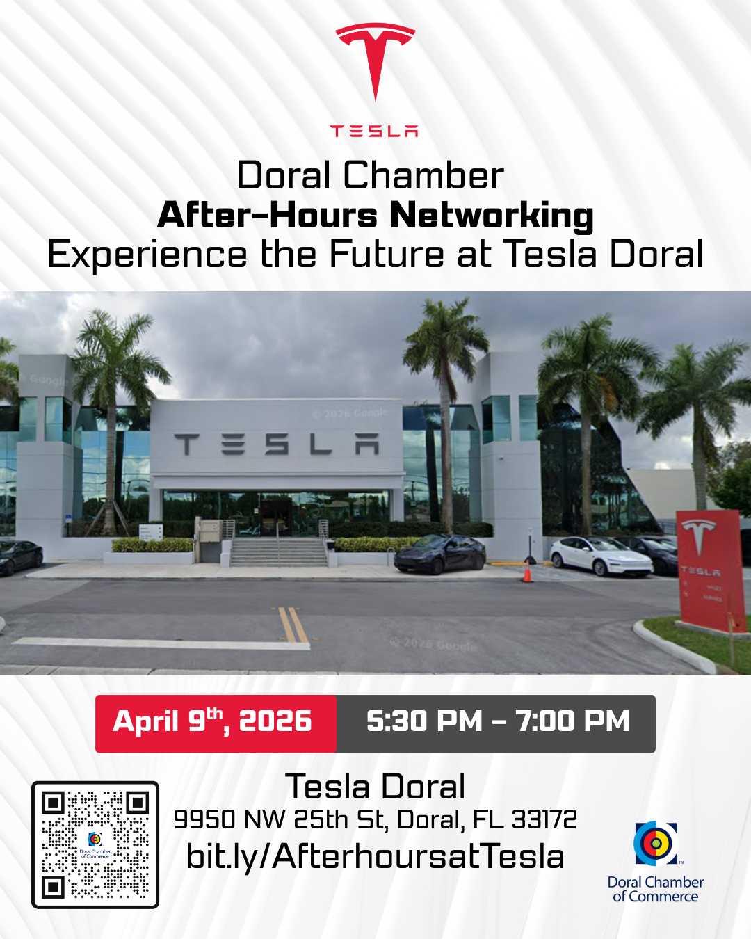 Doral Chamber After-Hours Networking Experience the Future at Tesla Doral