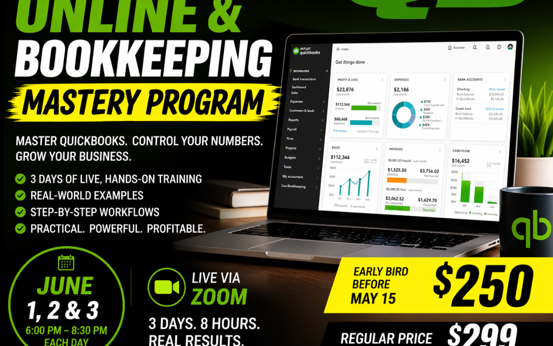 QuickBooks Online & Bookkeeping 8-Hour Mastery Program