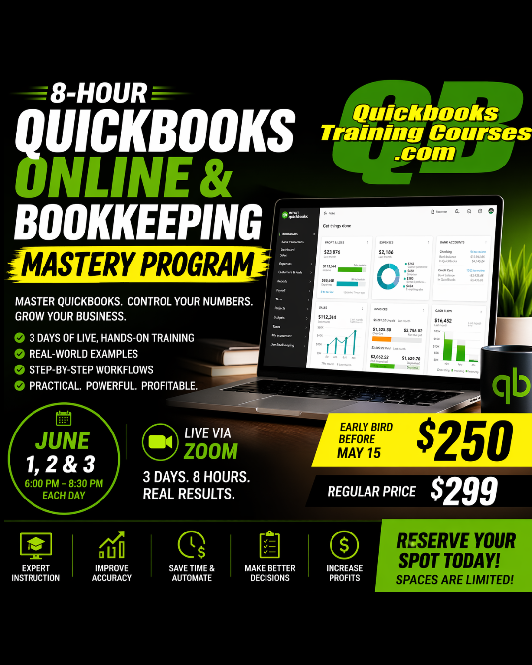 QuickBooks Online & Bookkeeping 8-Hour Mastery Program
