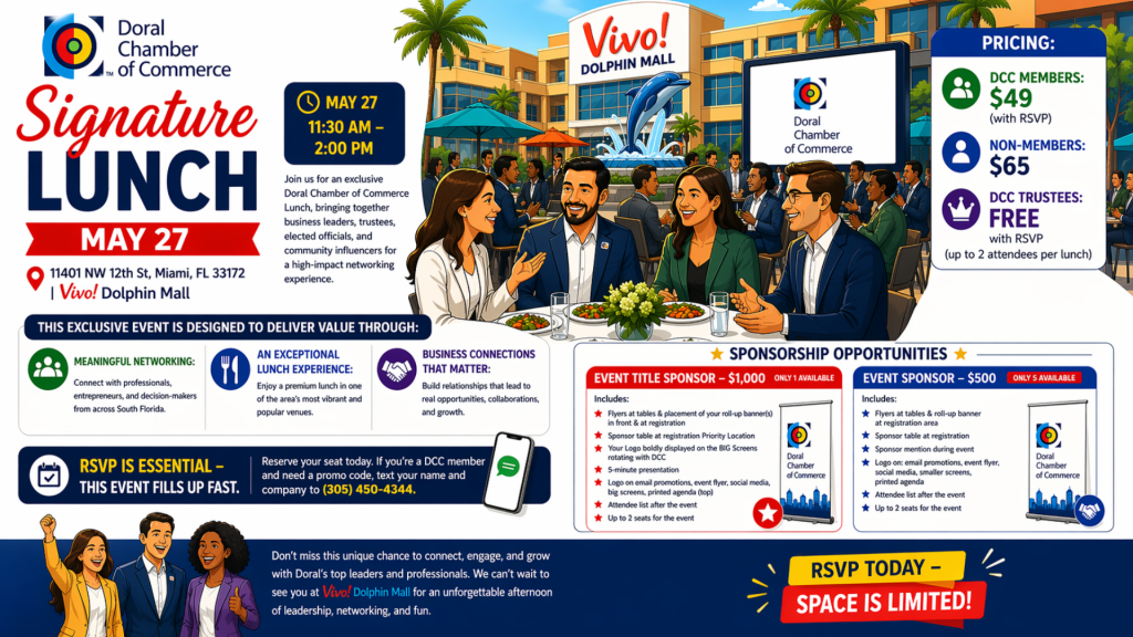 Doral Chamber of Commerce Signature Lunch at Vivo! Dolphin Mall