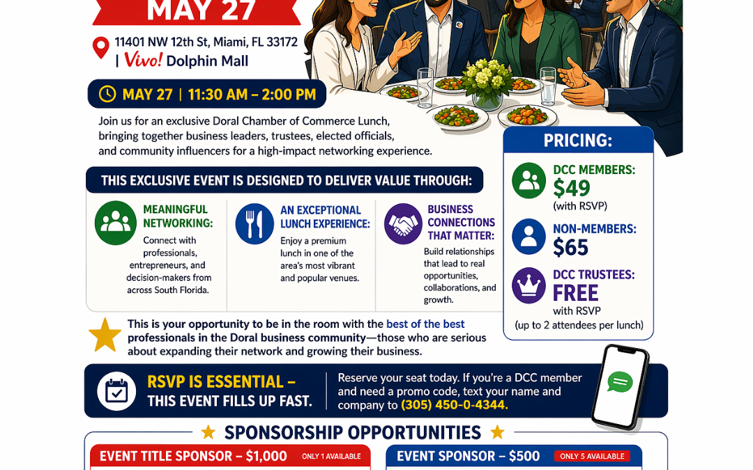 Doral Chamber of Commerce Signature Lunch at Vivo! Dolphin Mall