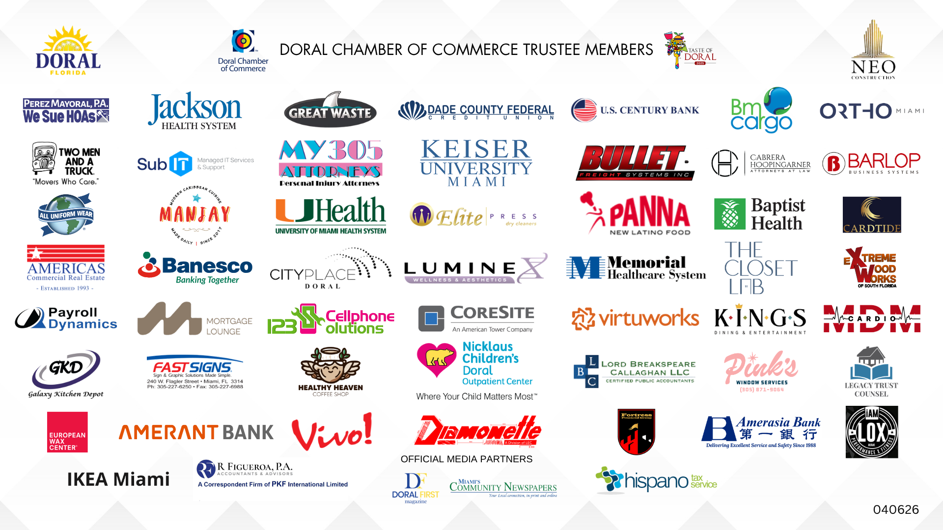 Doral Chamber Trustee Banner 040626