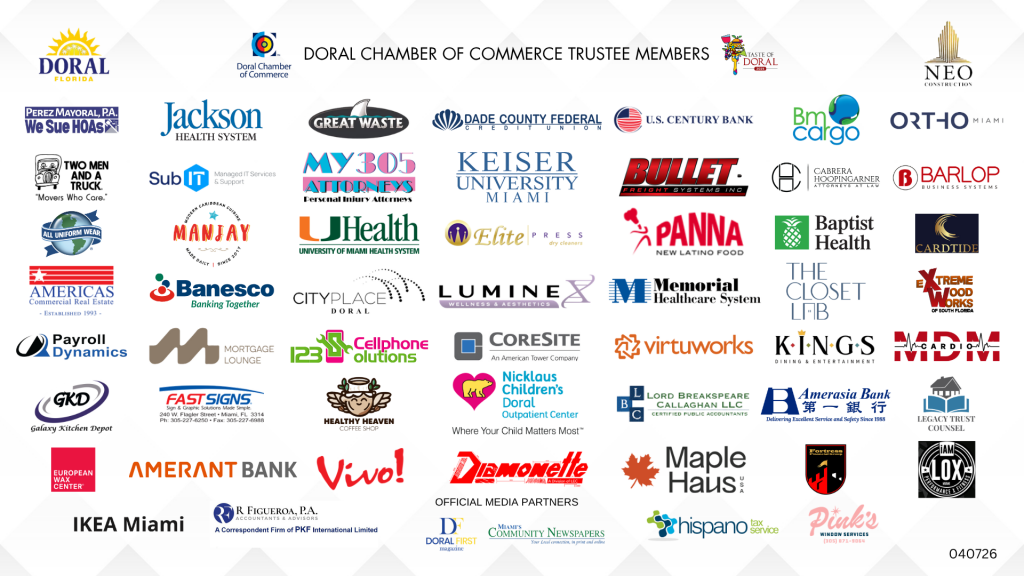 Doral Chamber Trustee Banner 040726