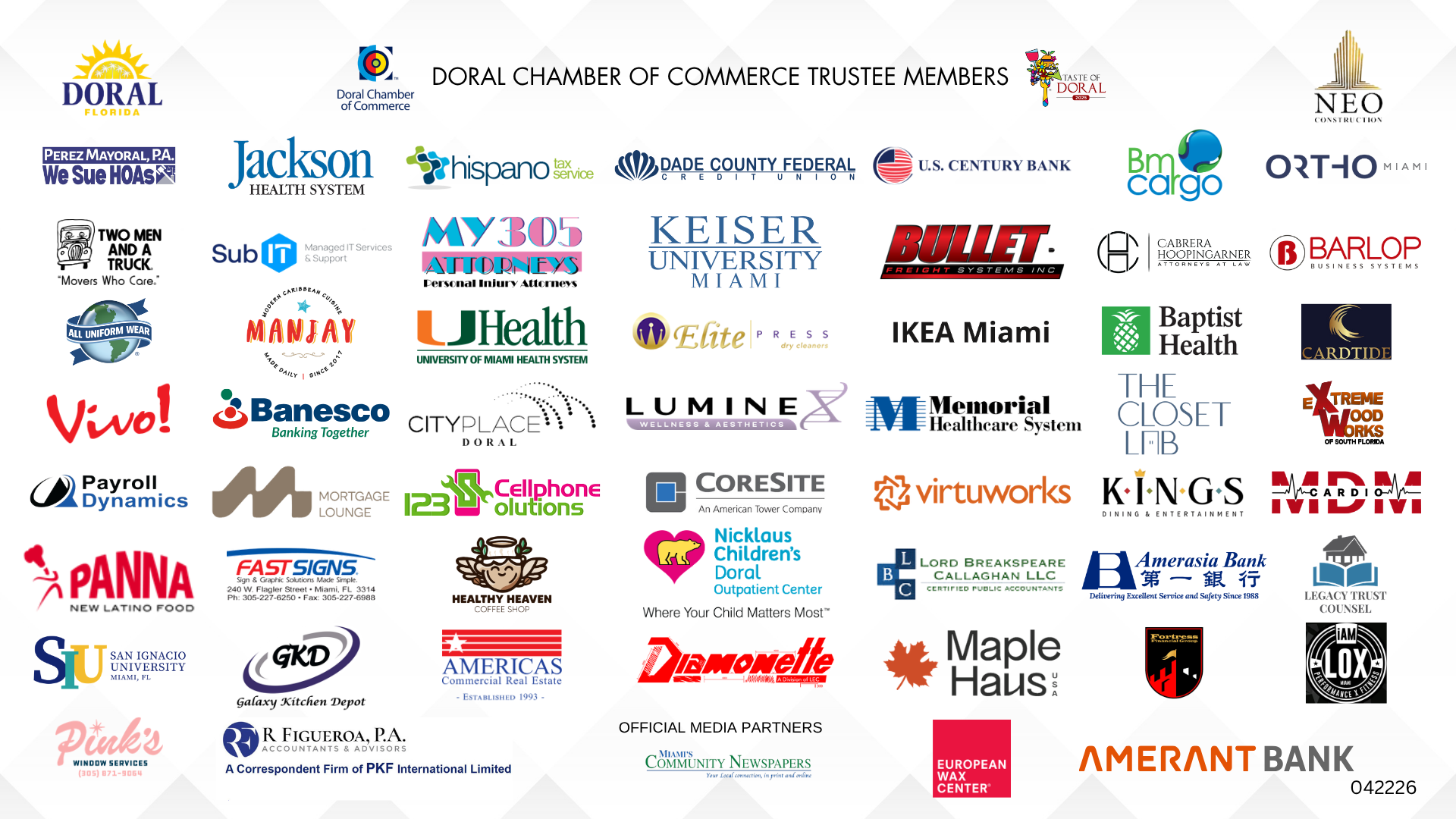 Doral Chamber Trustee Banner 042226