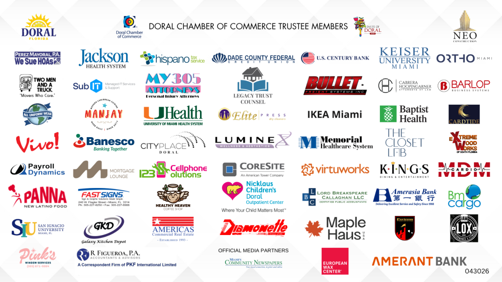 Doral Chamber Trustee Banner 043026