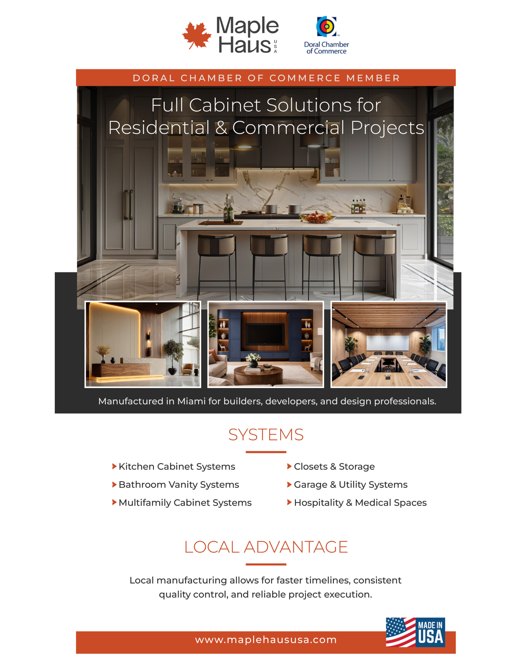 Introducing Maple Haus USA – Engineered Cabinet Systems for Residential and Commercial Projects