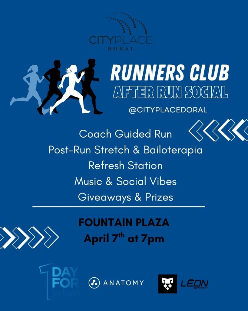 CityPlace Doral Runners Club After Run Social
