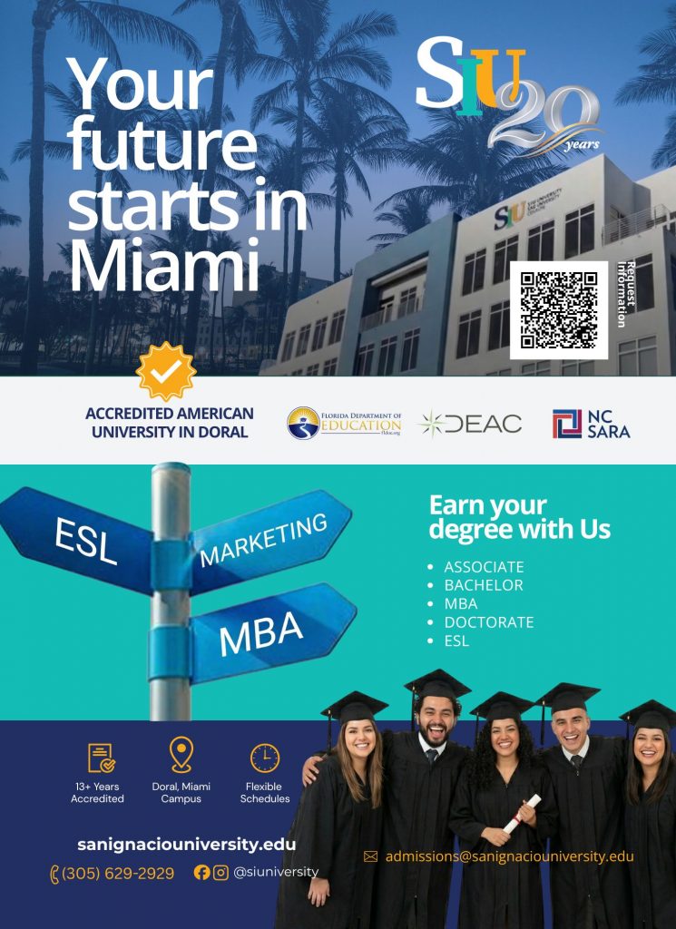 San Ignacio University Accredited University in Doral for 20 years