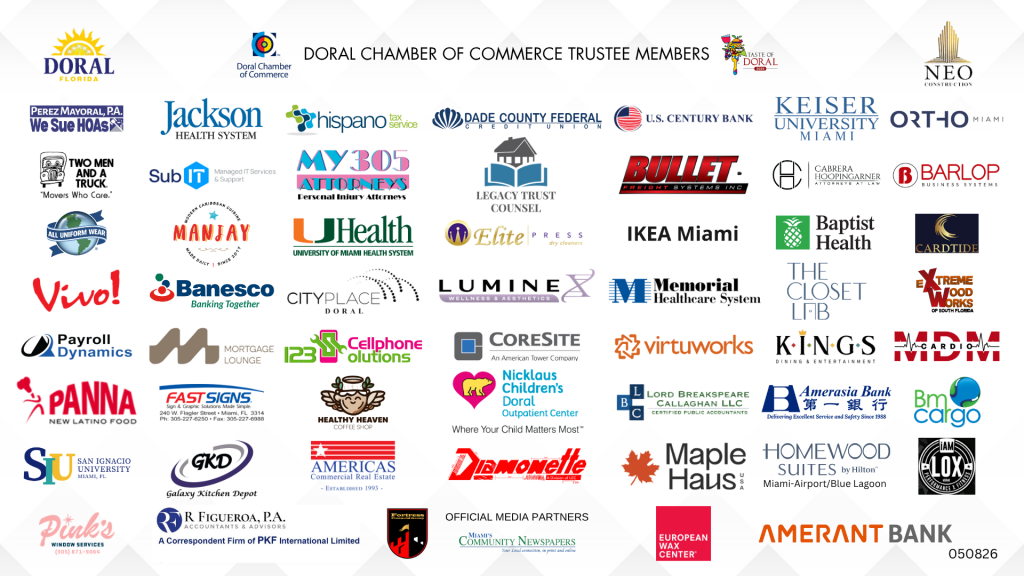 Doral Chamber Trustee Banner 050826