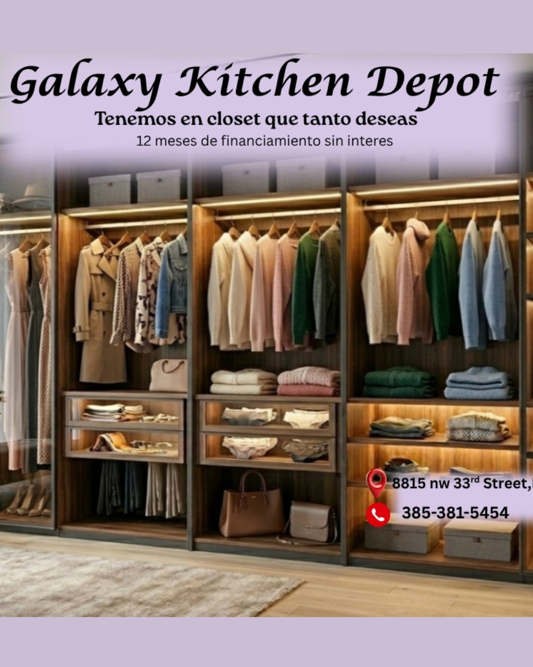 Galaxy Kitchen Depot Closets modernos diseñados para tu estilo de vida
