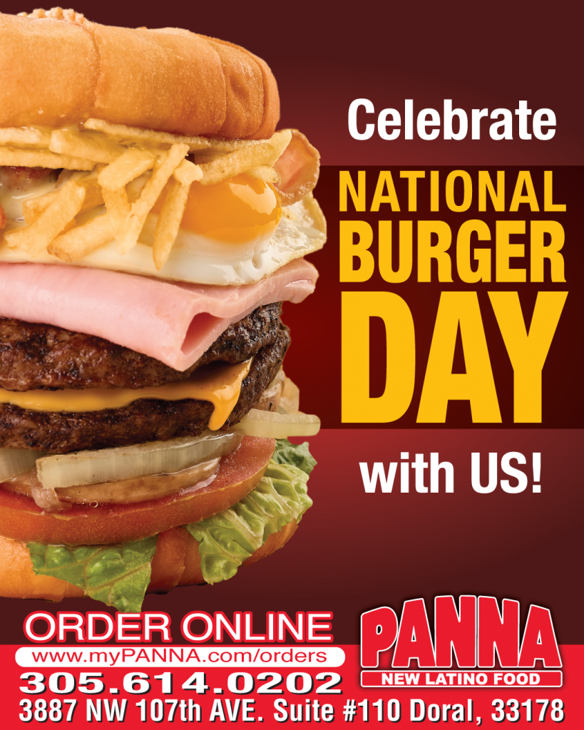 PANNA New Latino Food NATIONAL BURGER DAY