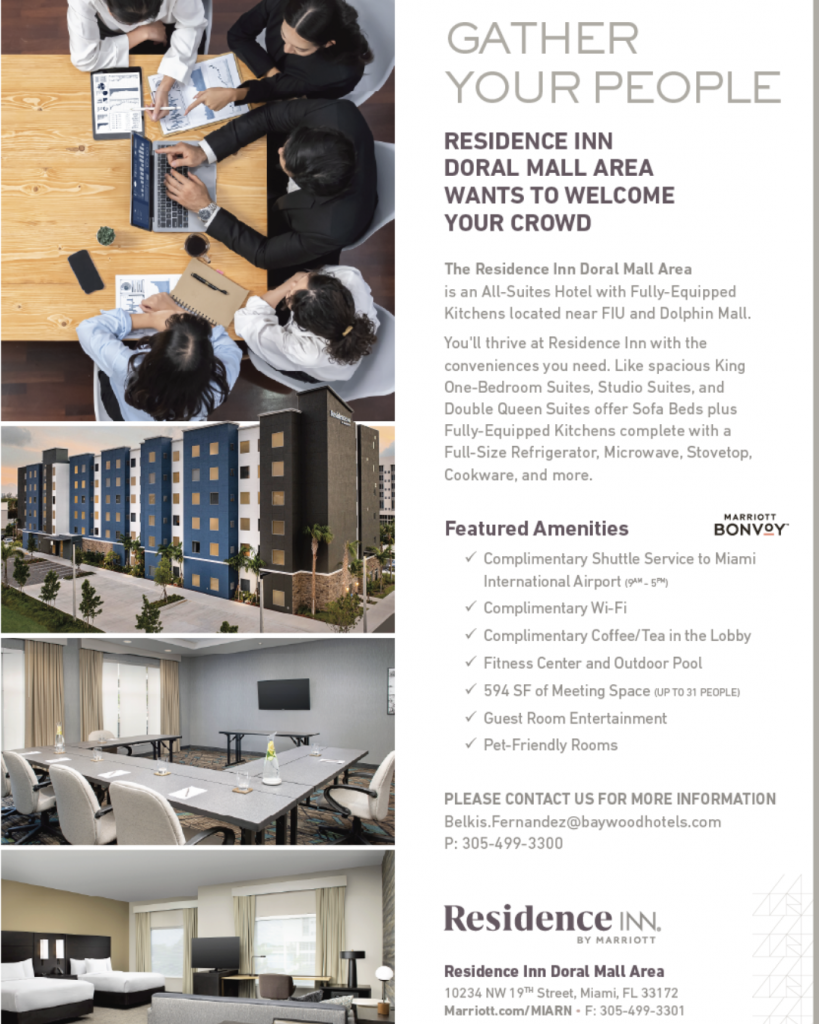 Residence Inn Doral Mall Area Meeting Room and More......