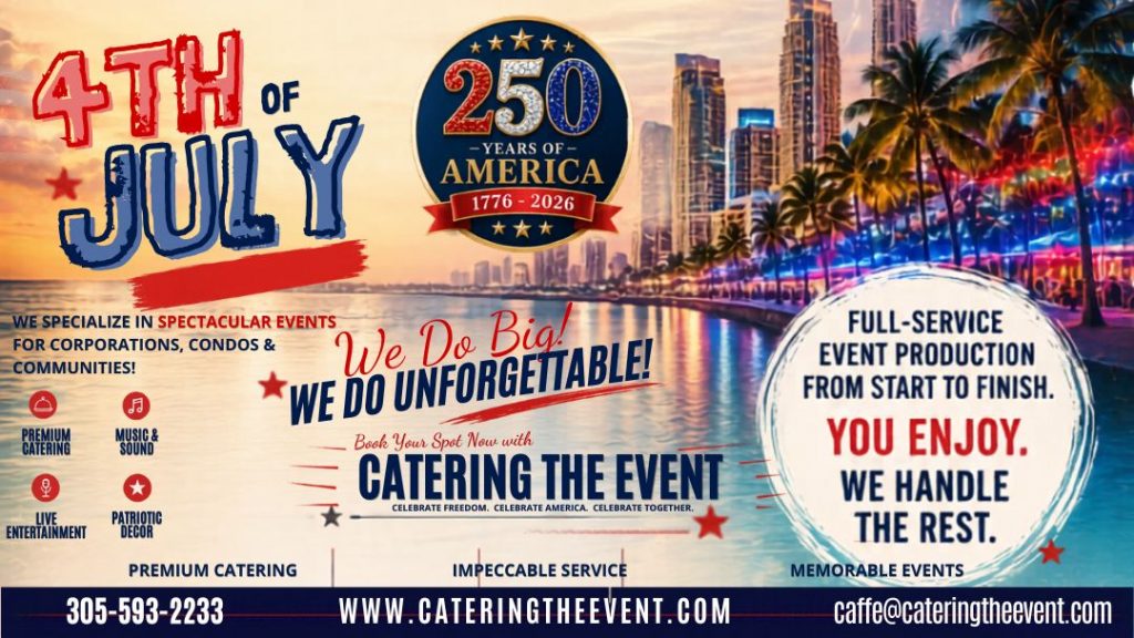 Catering The Event is a catering and event company that has been in business in Doral since 1981