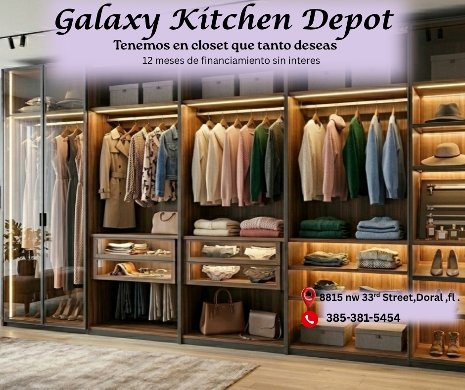 Galaxy Kitchen Depot Closets modernos diseñados para tu estilo de vida