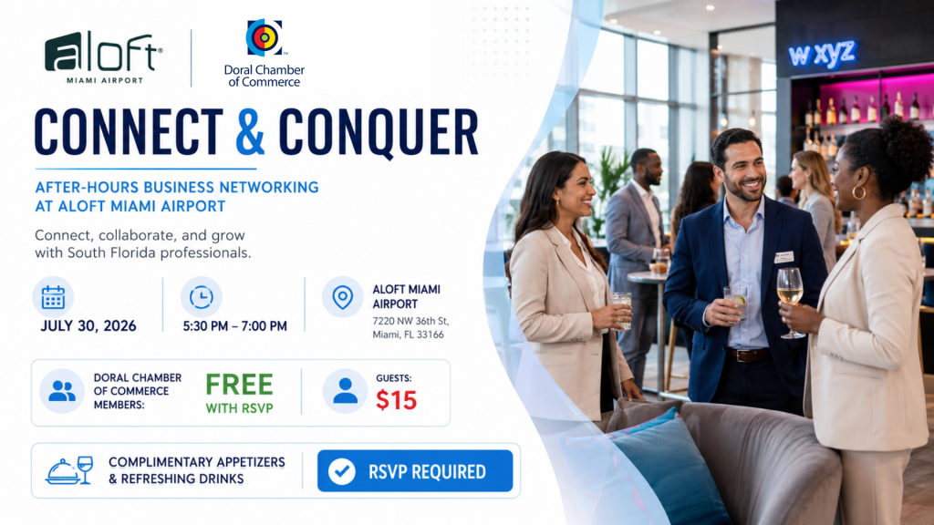 Connect & Conquer: After-Hours Business Networking at Aloft Miami Airport