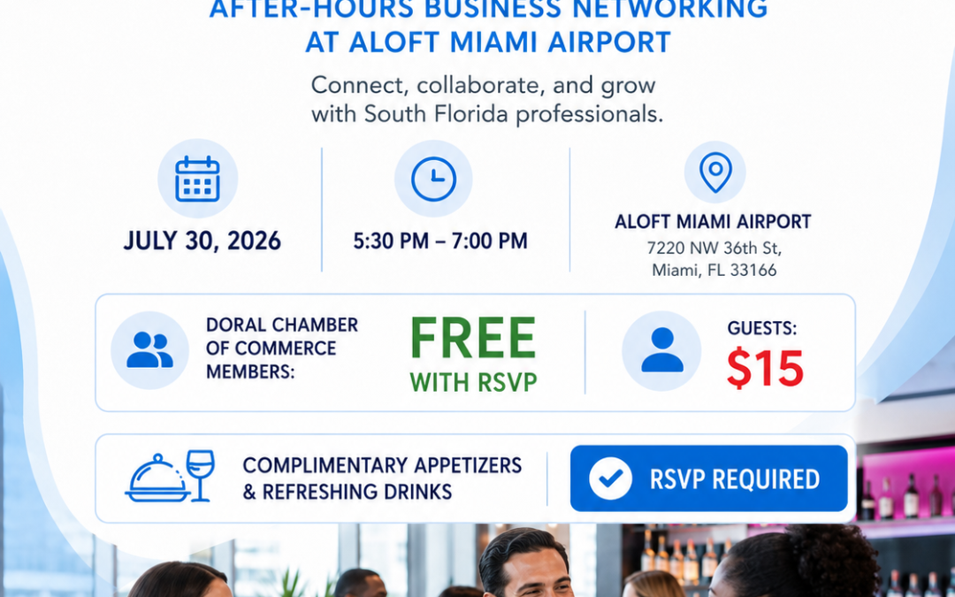 Connect & Conquer: After-Hours Business Networking at Aloft Miami Airport