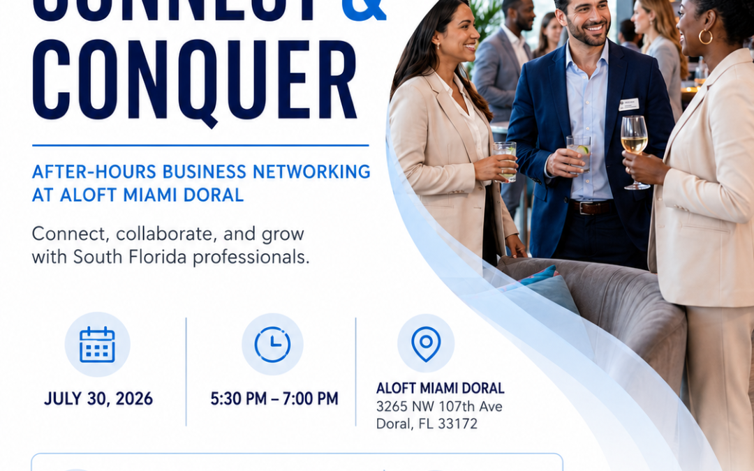 Connect & Conquer: After-Hours Business Networking at Aloft Miami Doral