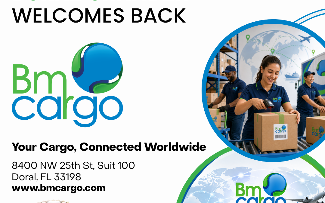 Doral Chamber of Commerce Proudly Welcomes Back BM Cargo as a Trustee Member.