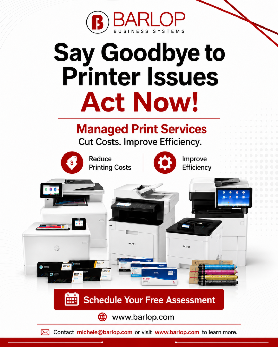 Barlop Business Systems Helps You Say Goodbye to Printer Issues