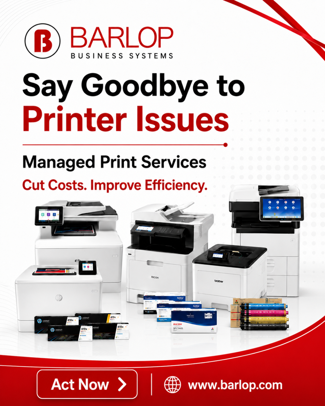 Barlop Business Systems Helps You Say Goodbye to Printer Issues