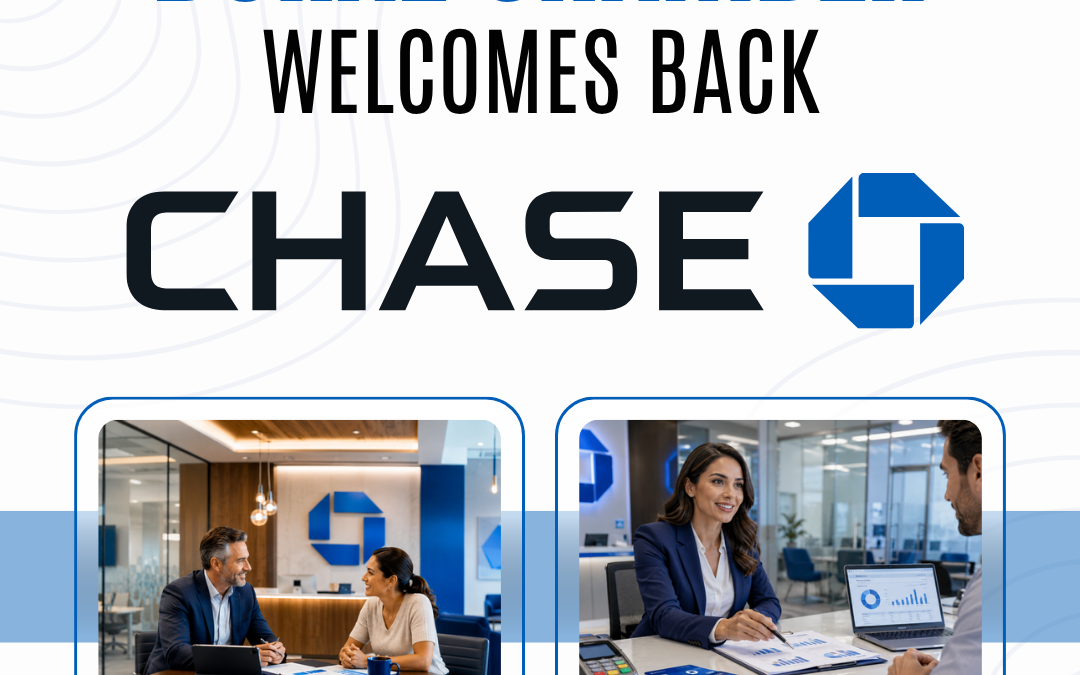 Doral Chamber of Commerce Proudly Welcomes Back Chase Business Banking as a Platinum Member.