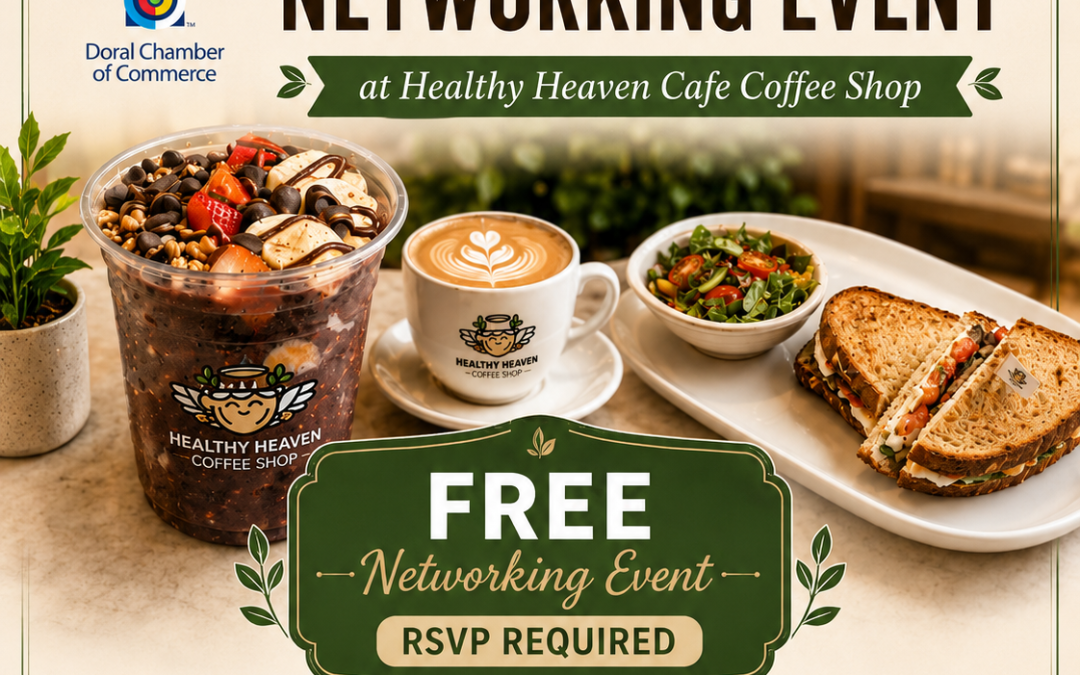 Cafecito & Healthy Food Networking Event at Healthy Heaven Cafe Coffee Shop