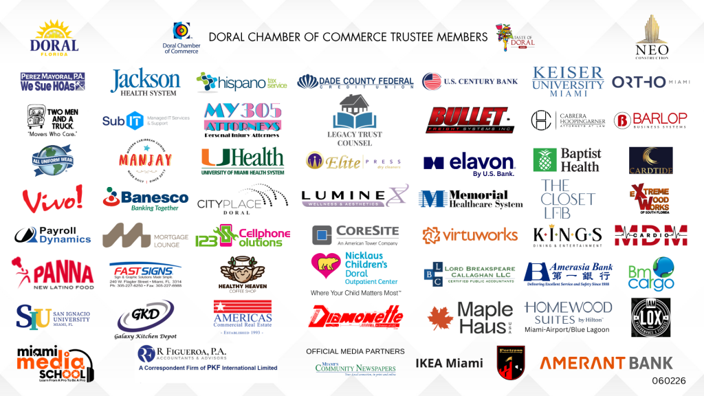 Doral Chamber Trustee Banner 060226
