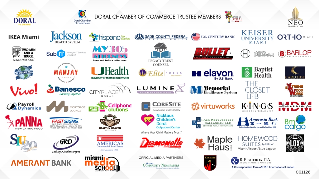Doral Chamber Trustee Banner 061126