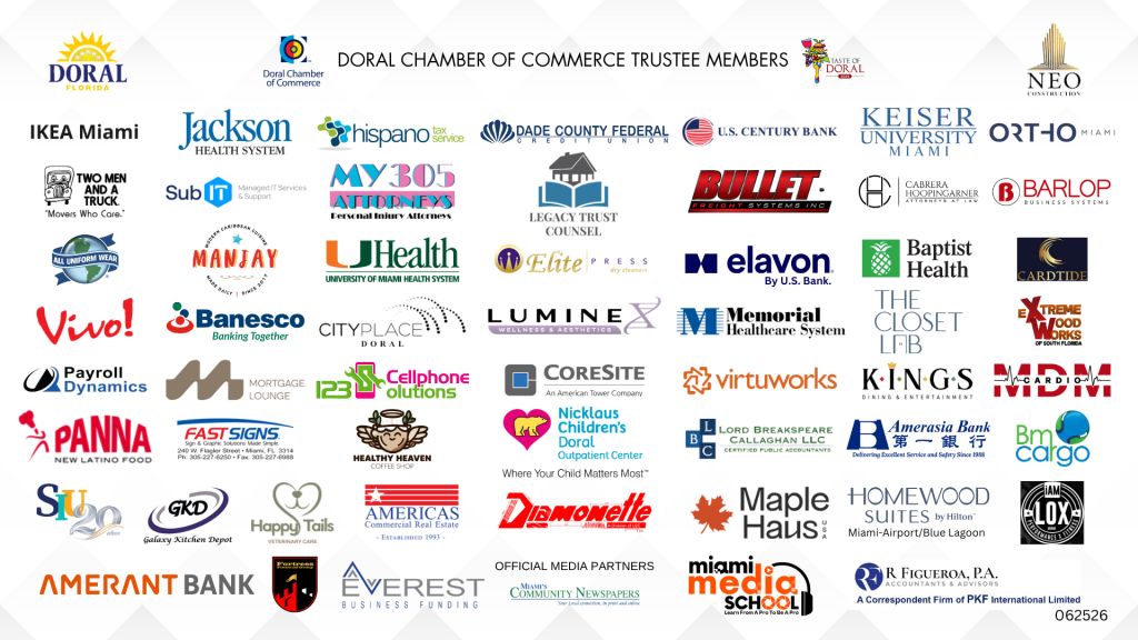 Doral Chamber Trustee Banner 062526
