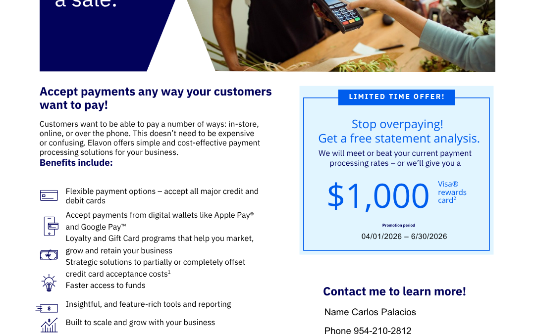 Elavon By Us Bank  A Better Way To Get Paid