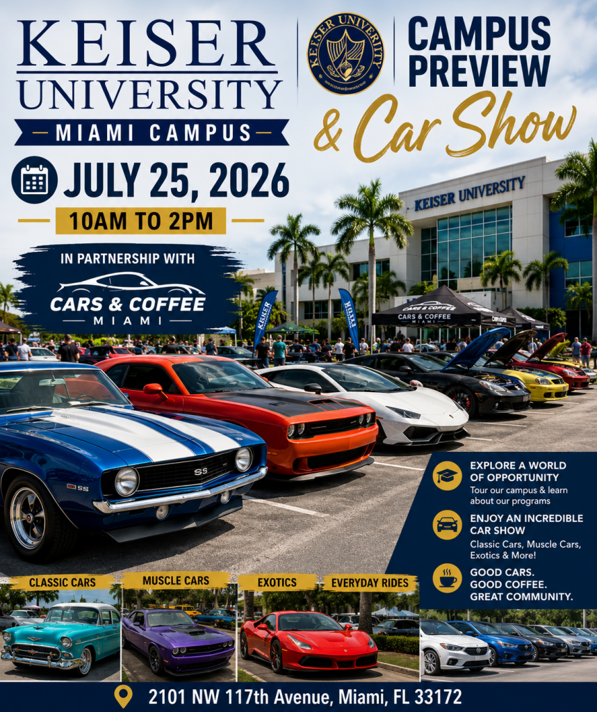 Keiser University Miami Campus Preview & Car Show 2026