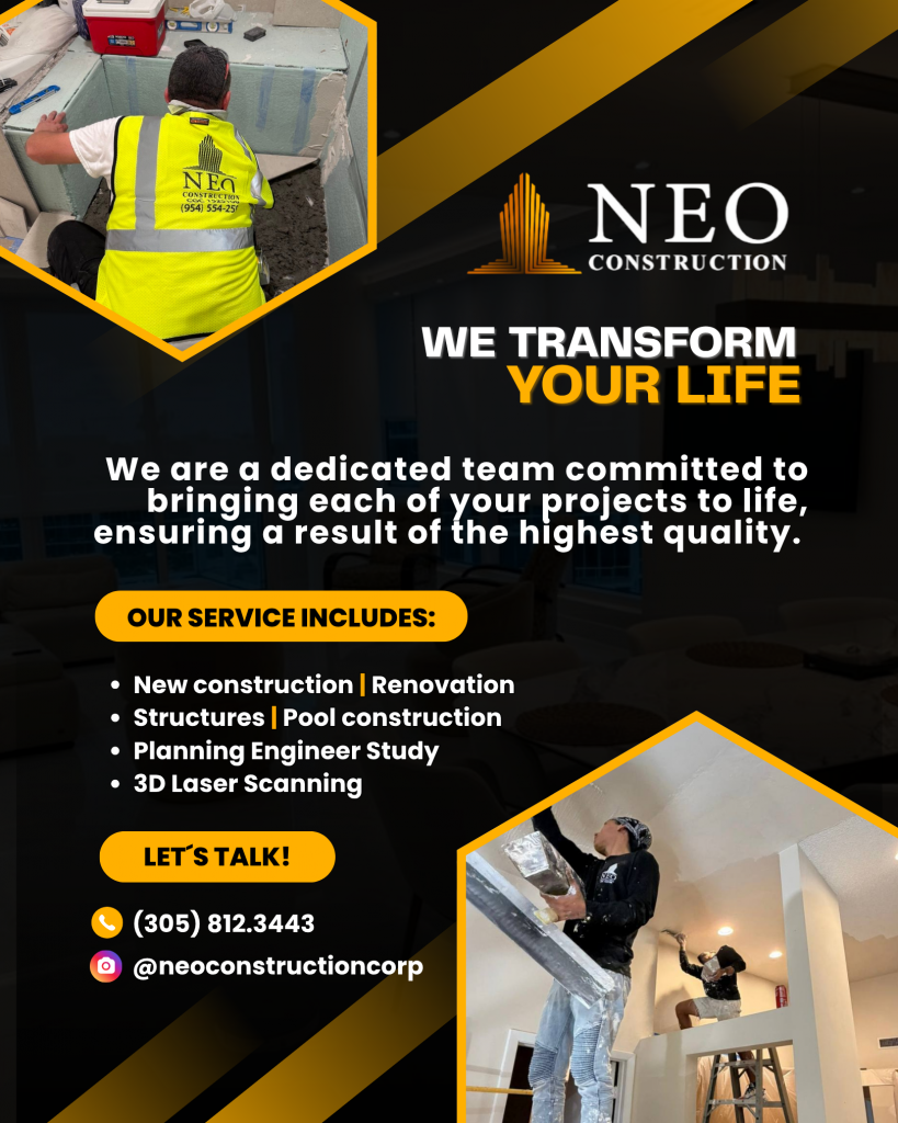 Neo Construction Corp. We transform lives!