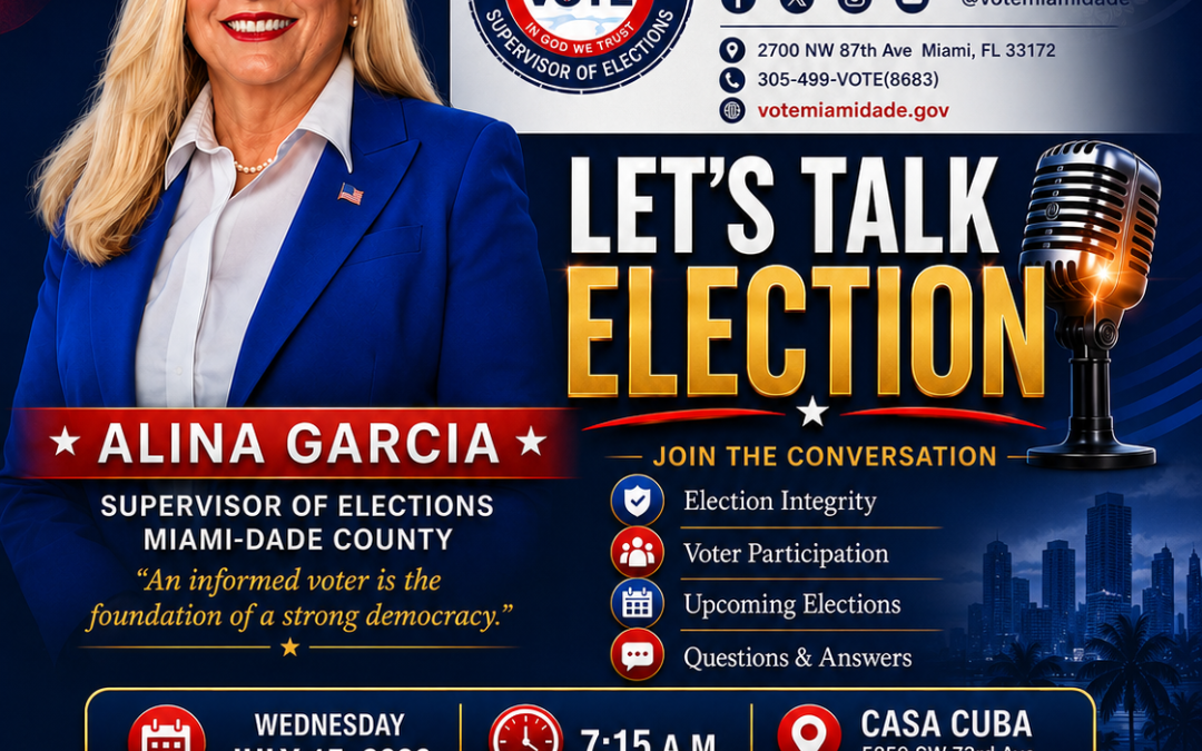 Let’s Talk Elections with Alina Garcia — Networking Breakfast