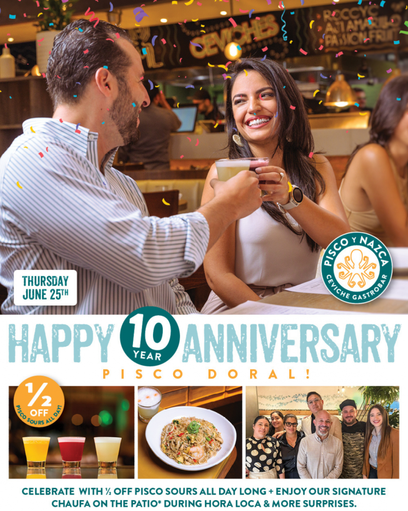 PISCO y NAZCA 10 anniversary