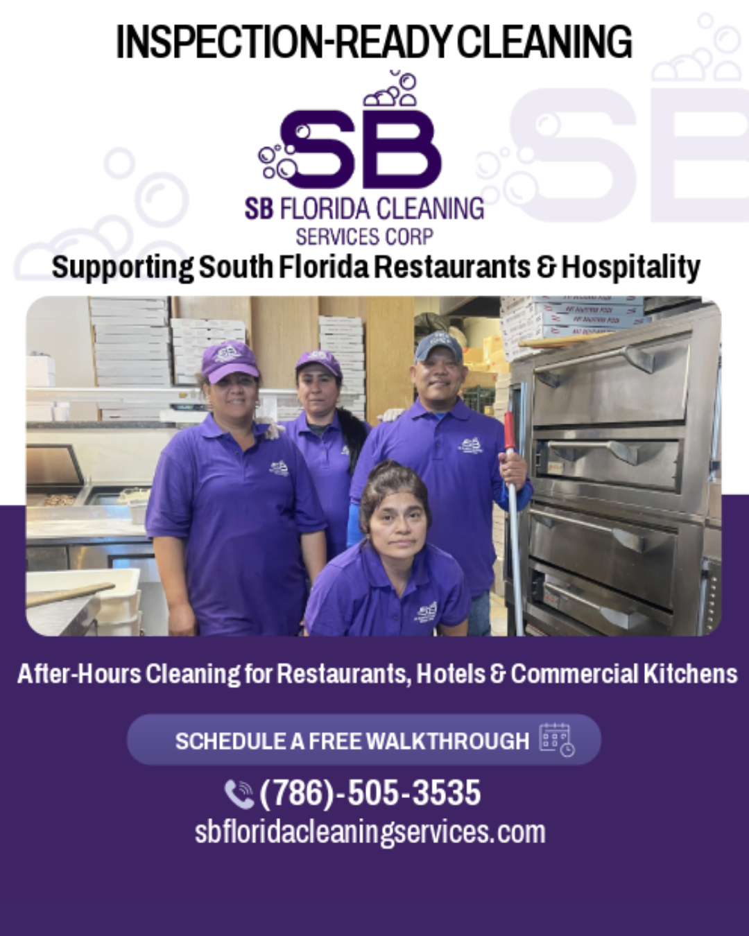 SB Florida Cleaning Services Corp Inspection-Ready Cleaning for South Florida Restaurants & Hospitality