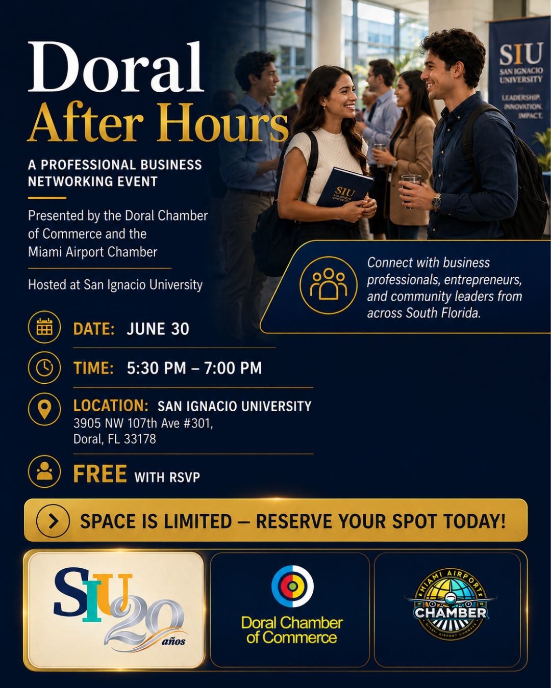 Doral After Hours: Professional Business Networking at San Ignacio University