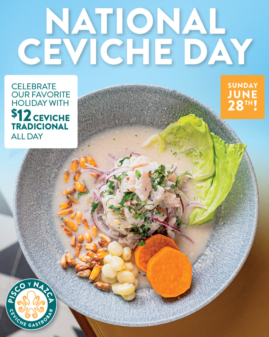 PISCO y NAZCA National Ceviche Day