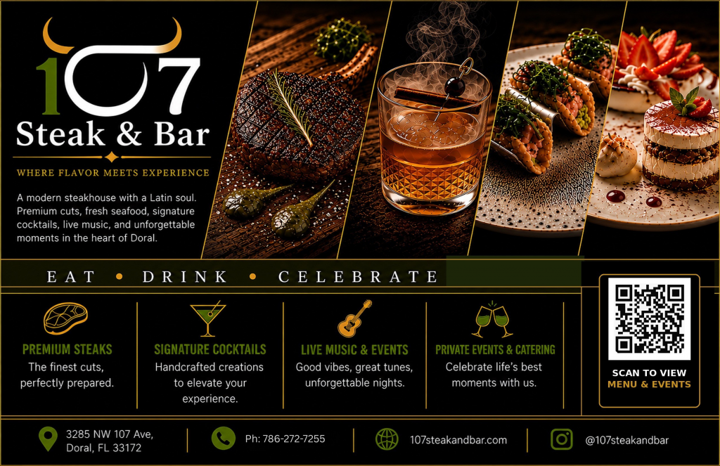 107 Steak & Bar Eat . Drink . Celebrate