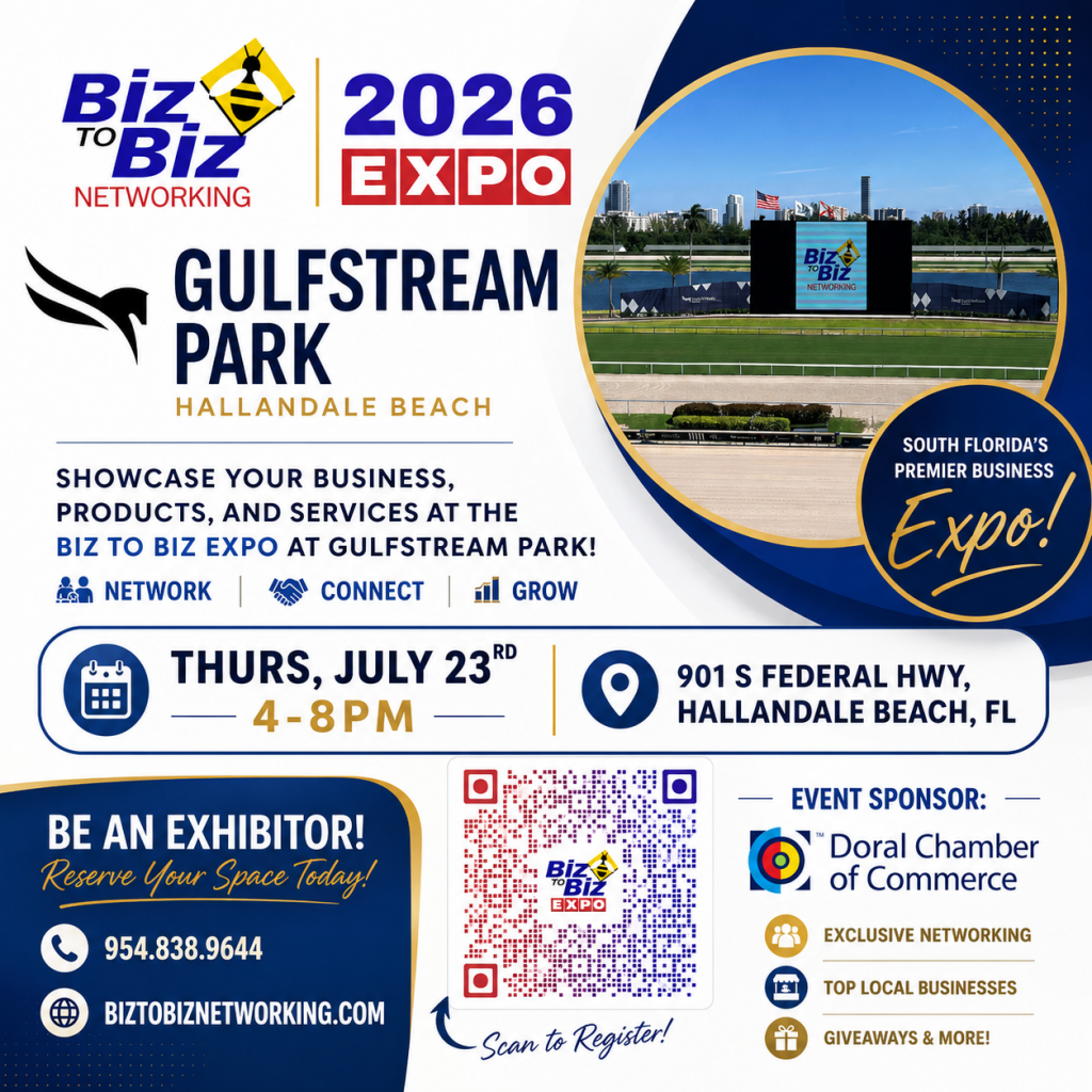 Biz To Biz Networking & Expos Expo at the Gulfstream Park