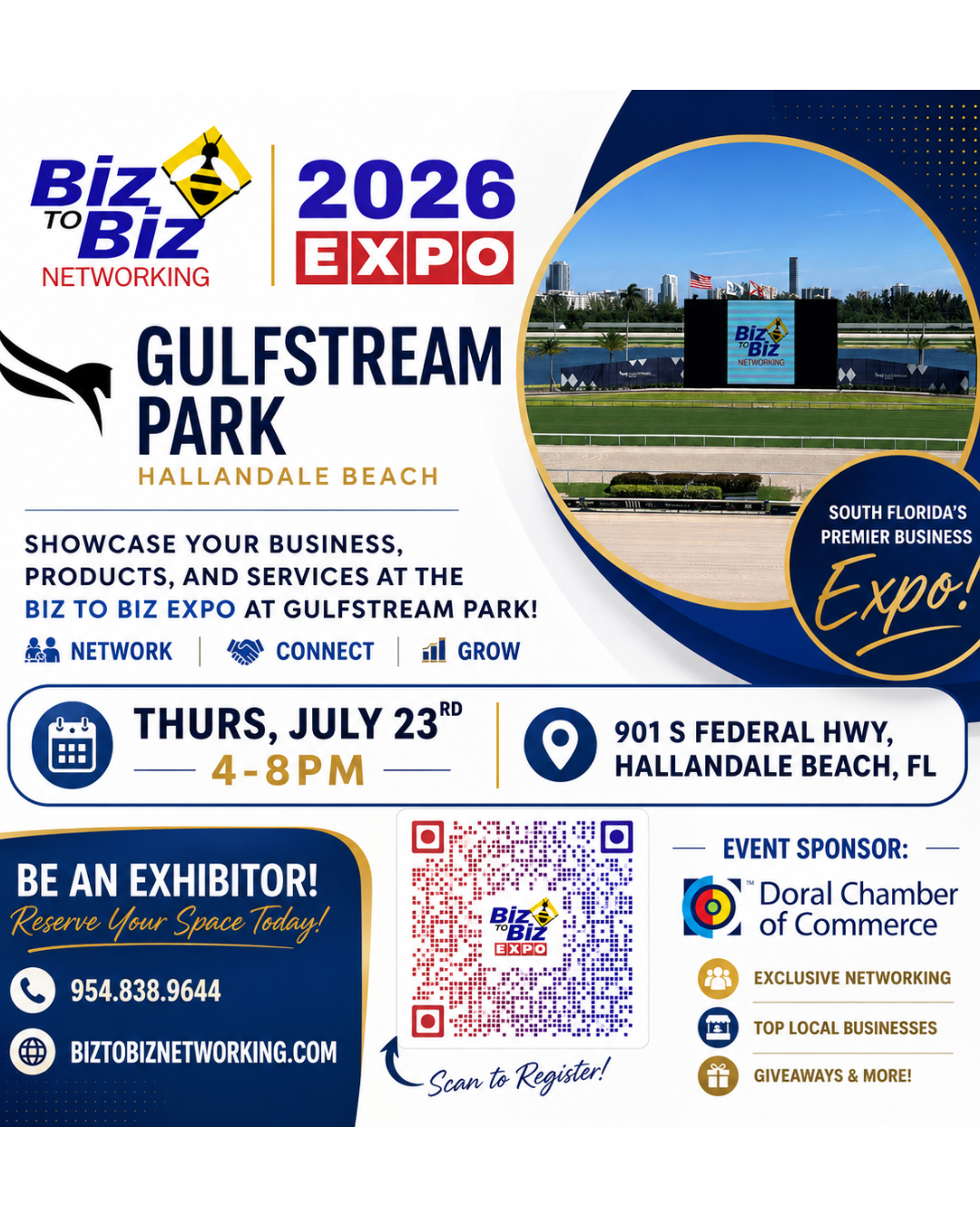 Biz To Biz Networking & Expos Expo at the Gulfstream Park